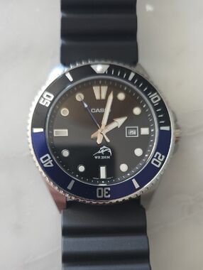 Casio Duro - Black & Blue "Batman" GMT-Style Bezel